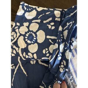Pine Cone Hill PAIR  euro shams KIYOKO BOXED SHAM set of 2 new blue white